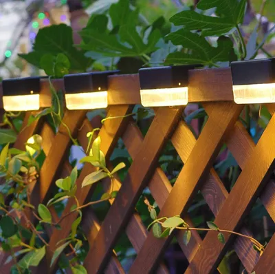 Solar Fence Lights Outdoor Waterproof Led Solar Fence Lamp for Steps,Fence,Desk,Railing and Stairs