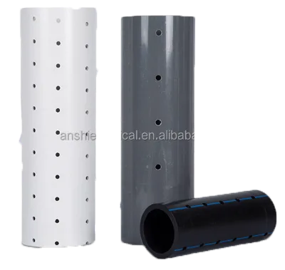 Large Diameter PE100 Plastic Underground HDPE Perforated Subdrain Drainage Pipe Competitive Price No Reviews yet