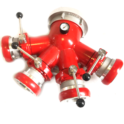Fire Brigade Three Ways Fire Fighting Water Distributor