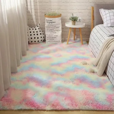 Eco-friendly Plush Pet Anti-Slip Fluffy Bedroom Mat Modern Customizable for Home Use-Wholesale