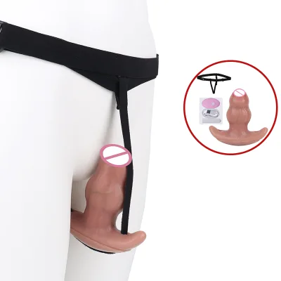 Wearable Silicone Realistic Penis Anal Plug Suitable for BDSM,with a Realistic and Stimulating Vibrating Anal Plug Experience