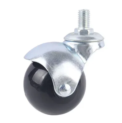Universal Furniture Modern Design 2-Inch Silent Ball Casters with Brakes 50mm Plate Mounting for Office and Kitchen Use