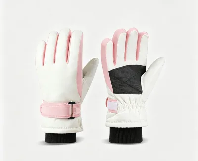 Professional Outdoor Insulated Gloves for Boys and Girls Ages 3to9: Fleece-Lined, Thickened, Windproof Children's Ski Gloves