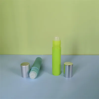 10ml Round Tall Plastic Cosmetic Roll on Bottle Package Eye Cream Essential Oil Roll on Bottle PP Bottle Package