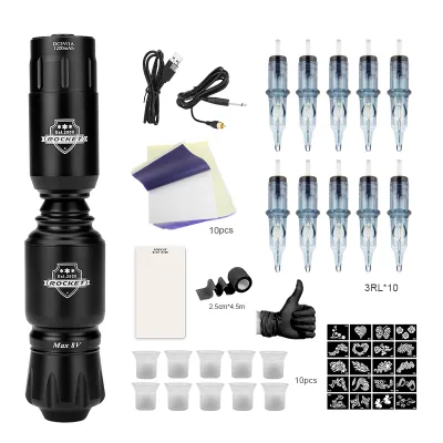 Electric Stainless Steel Rotary Tattoo Pen Machine for Permanent Makeup Eyebrow Microblading