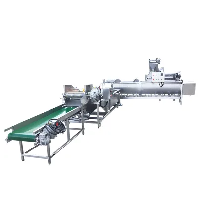 High Quality Automatic 1000kg/h Chicken Feet Processing Line Chicken Claw Peeling Machinery