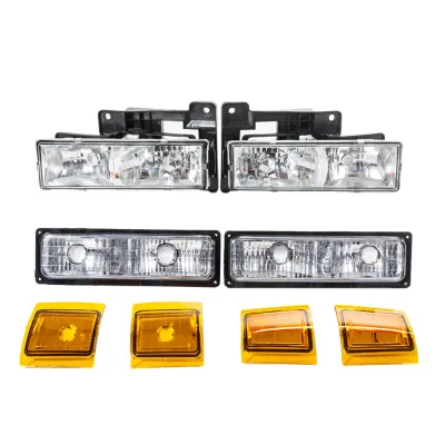 Btongint OEM New Replacement Auto Parts Halogen Front Left Right Headlight Headlamp 6000k Color Temperature for Chevrolet Tahoe
