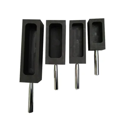 High Pure Graphite Mould Ingot Mold with Metal Handle
