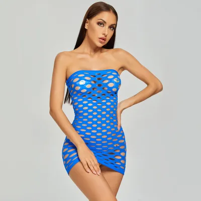 Hollow Out Hot Sxy Plus Size Bodystocking Dress