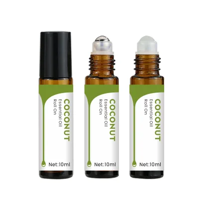 Fractionated Coconut Essential Oil Roll on for Body | MCT Coconut Oil - 100% Pure Natural Cold Pressed Carrier Oil | OEM 10ML