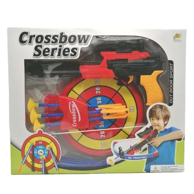 Fun & Educational Sport Shooting Archery Game Toy Plastic Bow and Arrow with Target