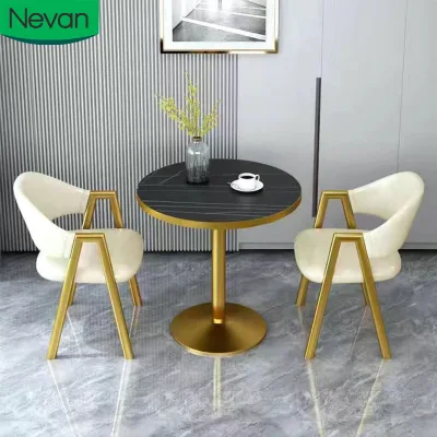 Good Quality Round Minimalist Small Furniture Dining Table Set With 4 Chairs Living Room Modern Small Glass Dining Table Set