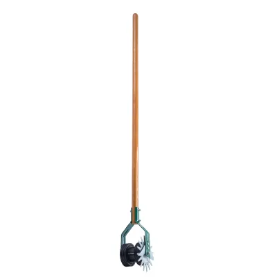 Long Wood Handle 2 Wheel Edger