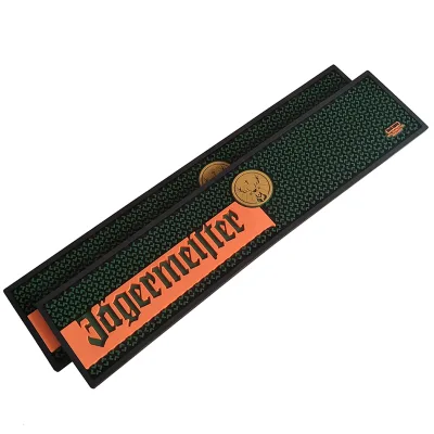 Cheap Personalized Tamper Mat Wine Glasses Mat Bar Spill Mat with Logos Custom Rubber PVC Barmat Beer Mat
