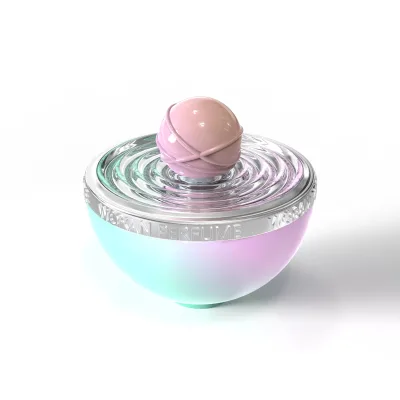 Luxury 100ml 50ml Glass Perfume Bottles with Unique Design Roll-on Sealing Type for Ball Cap From Factory