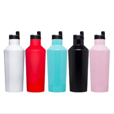 20oz/40oz Water Bottle & Thermos - Triple Insulated Shatterproof Stainless Steel Matte Black