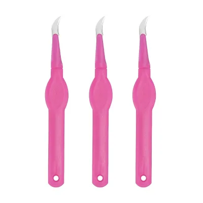 Pink Seam Rippers with Protective Case Plastic Handle Seam Cutters Thread Remover Tool DIY Sewing Crafting Embroidery