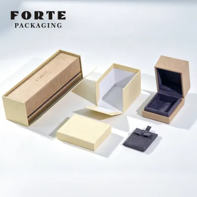 Luxury Luxury Microfiber Jewelry Box Fashion Velvet Touch Custom Logo for Wedding Anniversary Gift