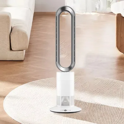 ISO Factory Winter Warmer 80 Oscillating Innovative Design Bladeless Fan Air Cooler and Heater 2 in 1 Electric Home Appliance