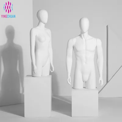 Hot Selling Buste De Unisex Femme Mannequin Factory Customization FRP Shopwindow Manufacturers Curvy Mannequin