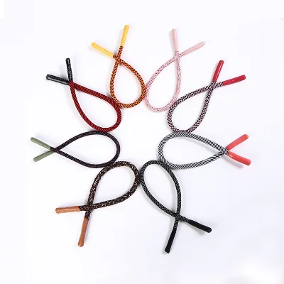 Fashion Custom Color Shoe Lace 4mm Wide 0.8-1.8m Length Work Boots Two-tone Shoe Lace Outdoor Shoelaces