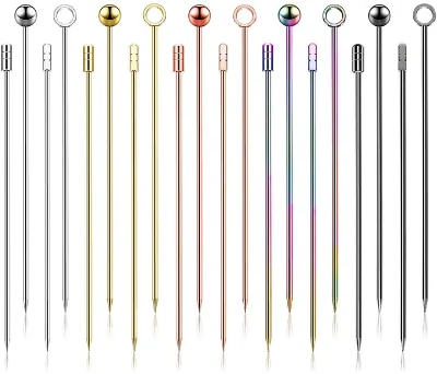 Reusable Stainless Steel 4-5 INCH Home Snack Pin Food Fruit Cocktail Picks