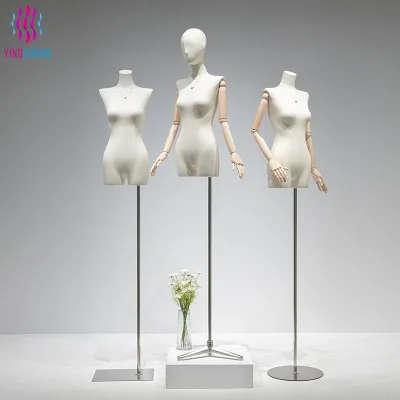 New Arrivals Upper Body Display Curvy Mannequin Factory Customization Women Shopwindow Manufacturers Femme Half Body Mannequin
