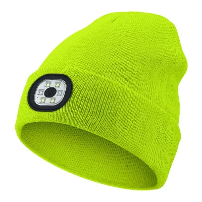 High Quality Led Beanie Hat With Light High Quality Winter Beanie Hat Knitted Hat for Men and Women