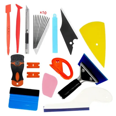 Rubber Scraper Car Wrapping Tools Installation Tools Set Vinyl Wrap Tool Window Tint Kit Tint Blades