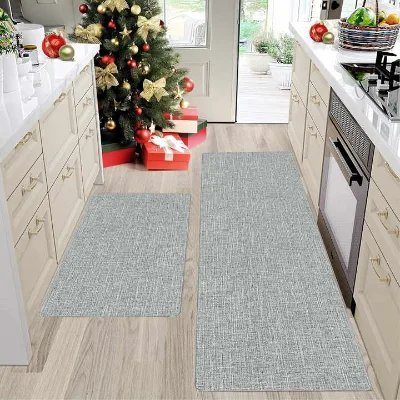 Washable & Antimicrobial Anti-slip Rubber Backing Anti Fatigue Kitchen Standing Mat