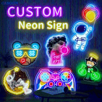 Hot Sale Light Neon Artwork Sign Custom Uv Printed Led Signs