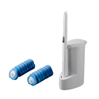 Hot Sale Disposable PP Sponge for Toilet Brush Bathroom Cleaner with Holder 1pc/Inner Box