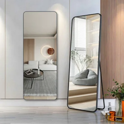 Rectangular Handmade Glass Wall Mirror Floor-to-Ceiling MOQ 50pcs Wholesale Hotel Lobby Factory Direct OEM