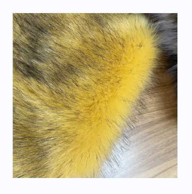 Wholesale Polyester Acrylic Luxury Colorful Color Long Pile Thick Faux Fur Fabric Fur