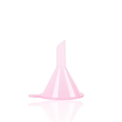 Multi-purpose Mini Transparent pink Blue Plastic Mini Funnel for Filling Perfume Fragrance Essential Oils