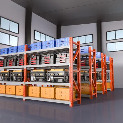 100KG 200KG 300KG 400KG 500KG Customizable Warehouse Boltless Adjustable Modular Shelving Units Industrial Steel Storage Racks