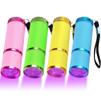 UV Flashlight 9 LED Black Light Flashlights Mini Blacklight Torch UV Light Detector for Dog Cat Urine Stains Scorpion