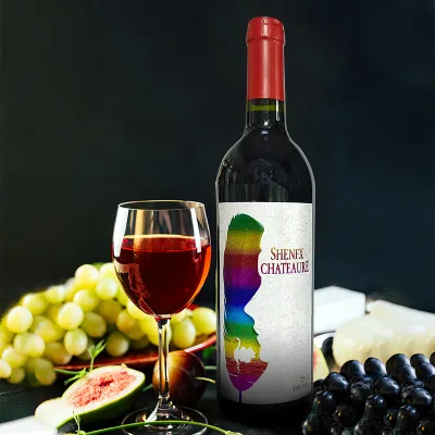 Custom Gold Foil Stamped Wine Labels with Embossed Texture