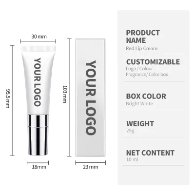 New Arrival High Quality Vegan Soft Tube Lip Balm Private Label Lip Pomade Wholesale Costom