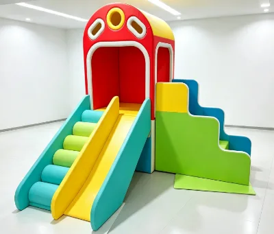 Colorful Custom Soft Play Indoor Playground Kids Playhouse with Slide Ocean Ball Pit for Kindergarten Kids Fun Game