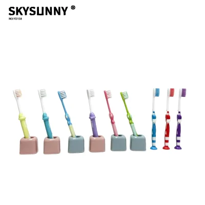 Cute Cartoon Kids Toothbrush Customizable Logo Package Medium Soft Bristles Factory Wholesale