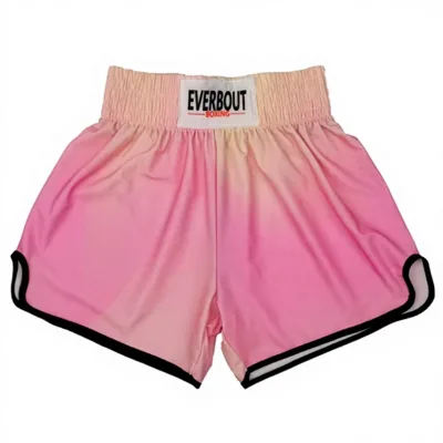 Unisex Durable Double Stitched Breathable Customizable Boxing Shorts with Heat-Transfer Print