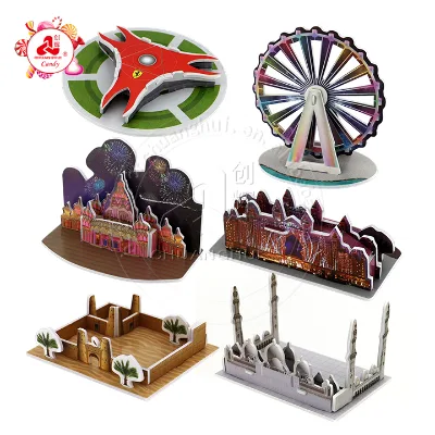 Composite EVA, EPS foam model world famous building 3D Jigsaw puzzle toy