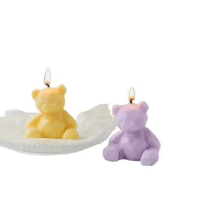 Originality Cute Small Bear Art Candle Gift Set Wedding Birthday Party Decoration Scented Candles