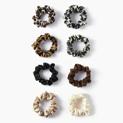New Spring Summer French Popular Style Hair Accessories Wholesale Custom Fabric Hair Scrunchies
