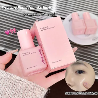 Wholesale Natural Nude Look Hydration Brightens Skin Tone Concealer Foundation Acne Pore Covering Long-lasting Liquid Foundation