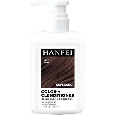 HANFEI Espresso Color Clendentifier Cream 355ml Keratin Nourishing Formula Semi-Permanent Hair Dye Cleansing Depositing OEM
