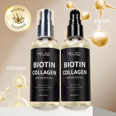 Private Label Hair Repair Nourish & Thickening Hair Oiling Prevents Breakage Products Biotin Collagen Hair Growth Oil Spray