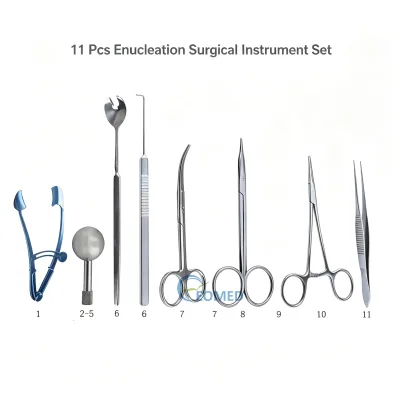 Practical Ocular Chalazion Operating Tool Set, Chalazion Curette, Micro Needle Holder, Chalazion Forceps for Ophthalmic Practice