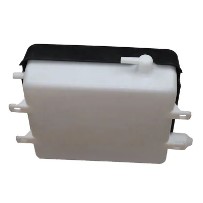 Reservoir Plastic Water Tank Coolant Reservoir Plastic Tank White and Black for Three Wheel Tricycle
